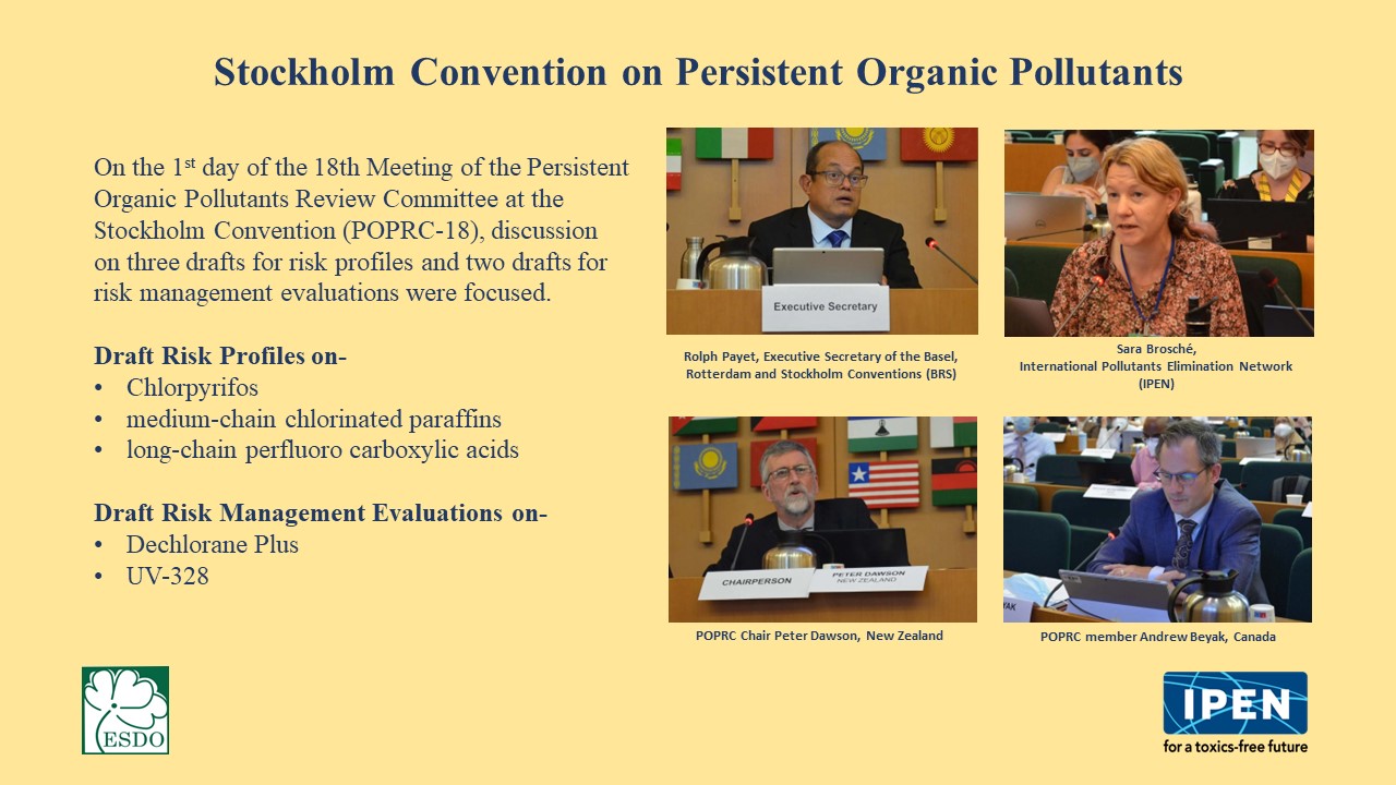 Day 1 Highlights – Stockholm Convention on Persistent Organic Pollutants