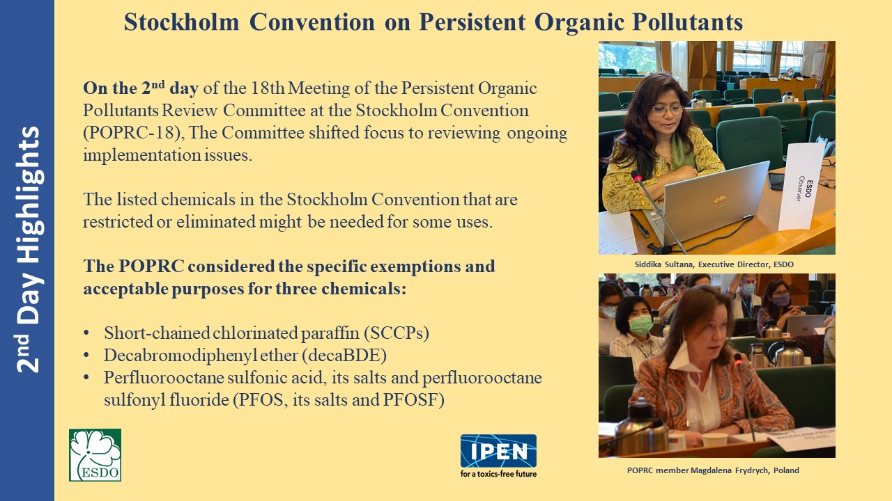 Day 2 Highlights – Stockholm Convention on Persistent Organic Pollutants