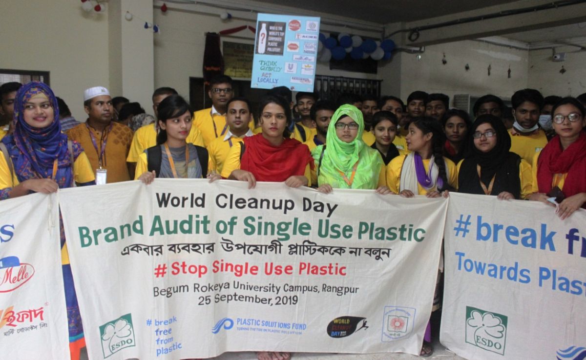 World Cleanup Day Brand Audit of Single Use Plastics