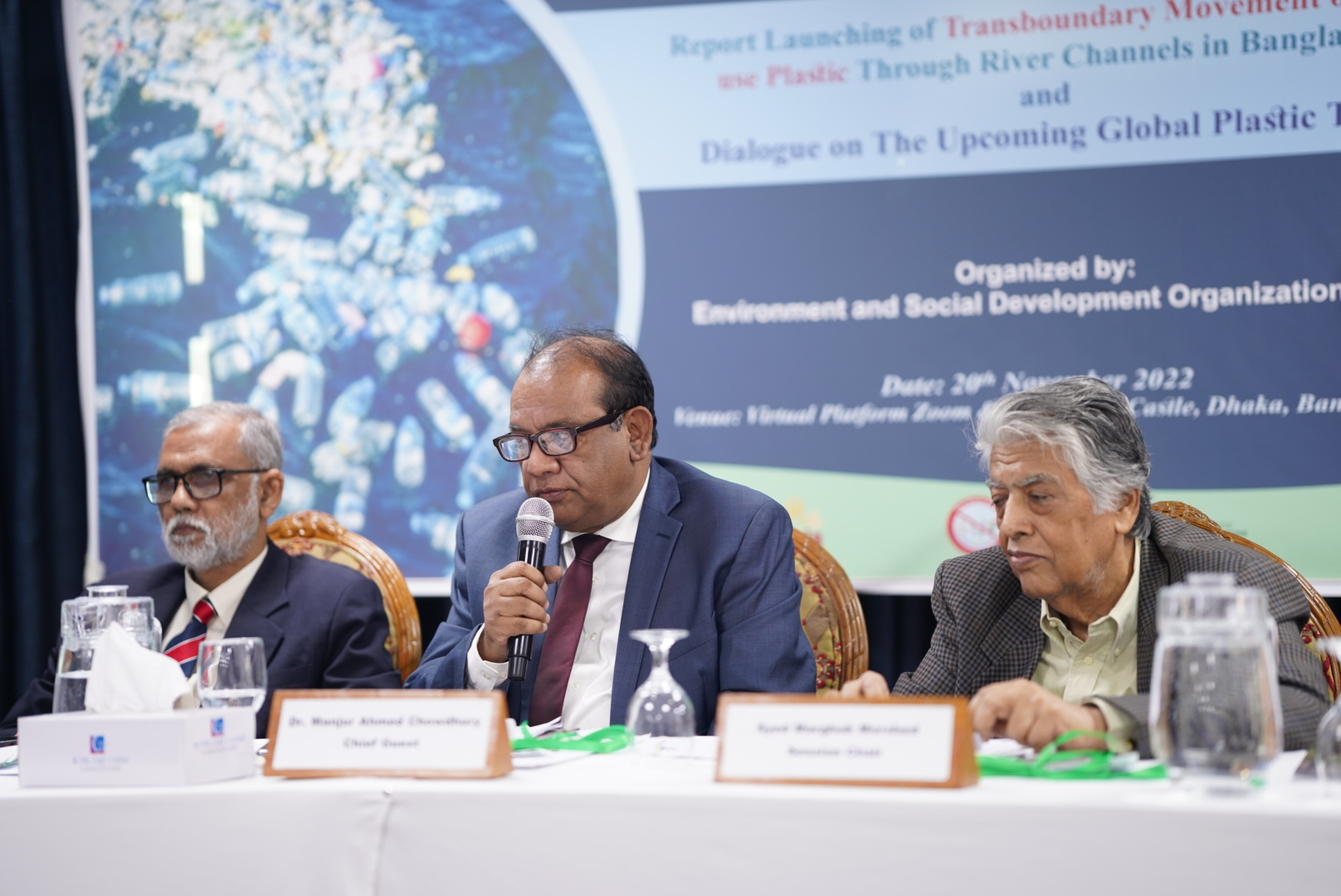 Report Launching of “Assessing Transboundary Movement of Single-use Plastic Waste Through River Channels in Bangladesh” and “Dialogue on The Upcoming Global Plastic Treaty”