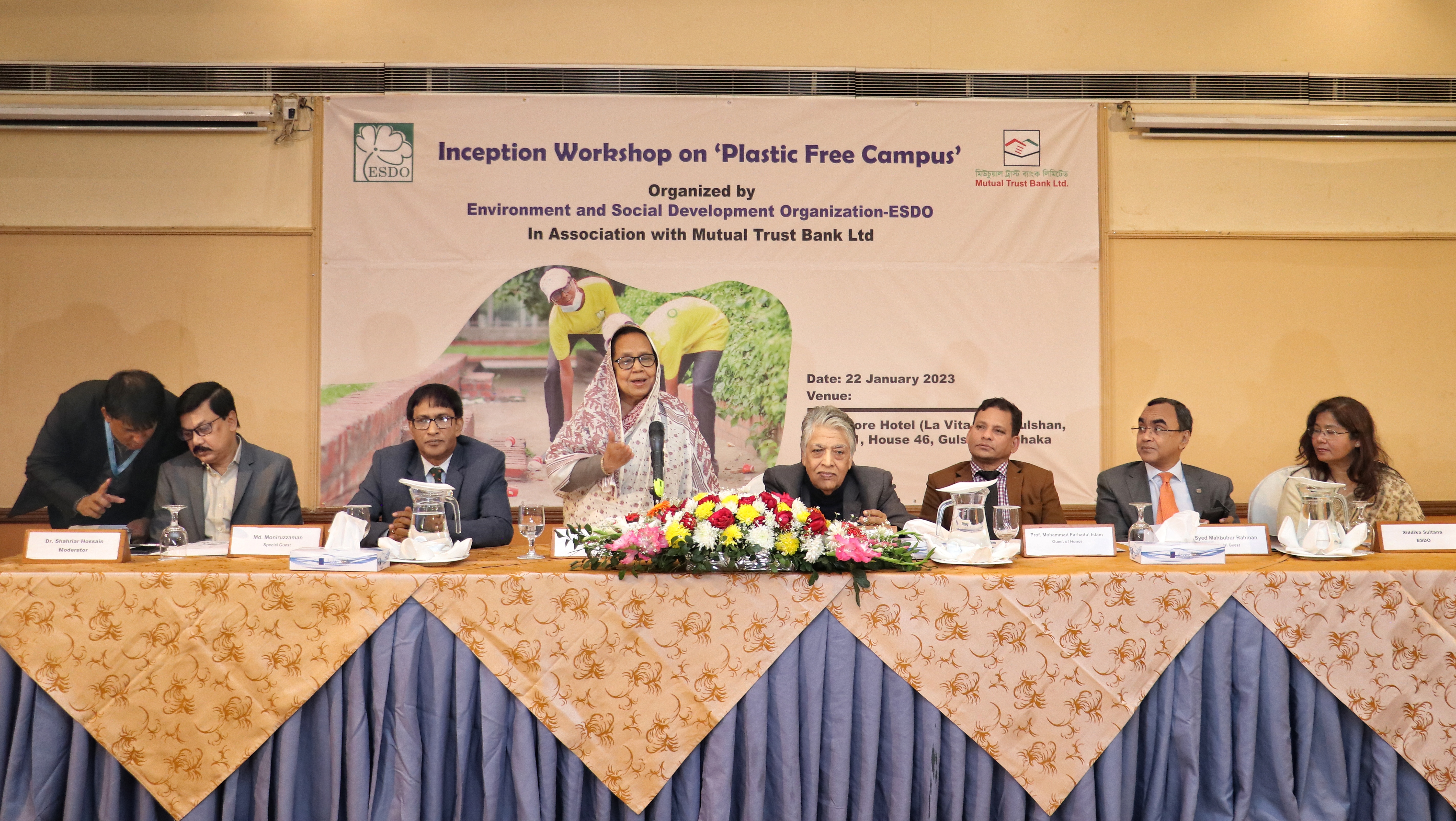 To Enhance Sustainable Environment ESDO and MTBL Initiate “Plastic-Free Campus” Project