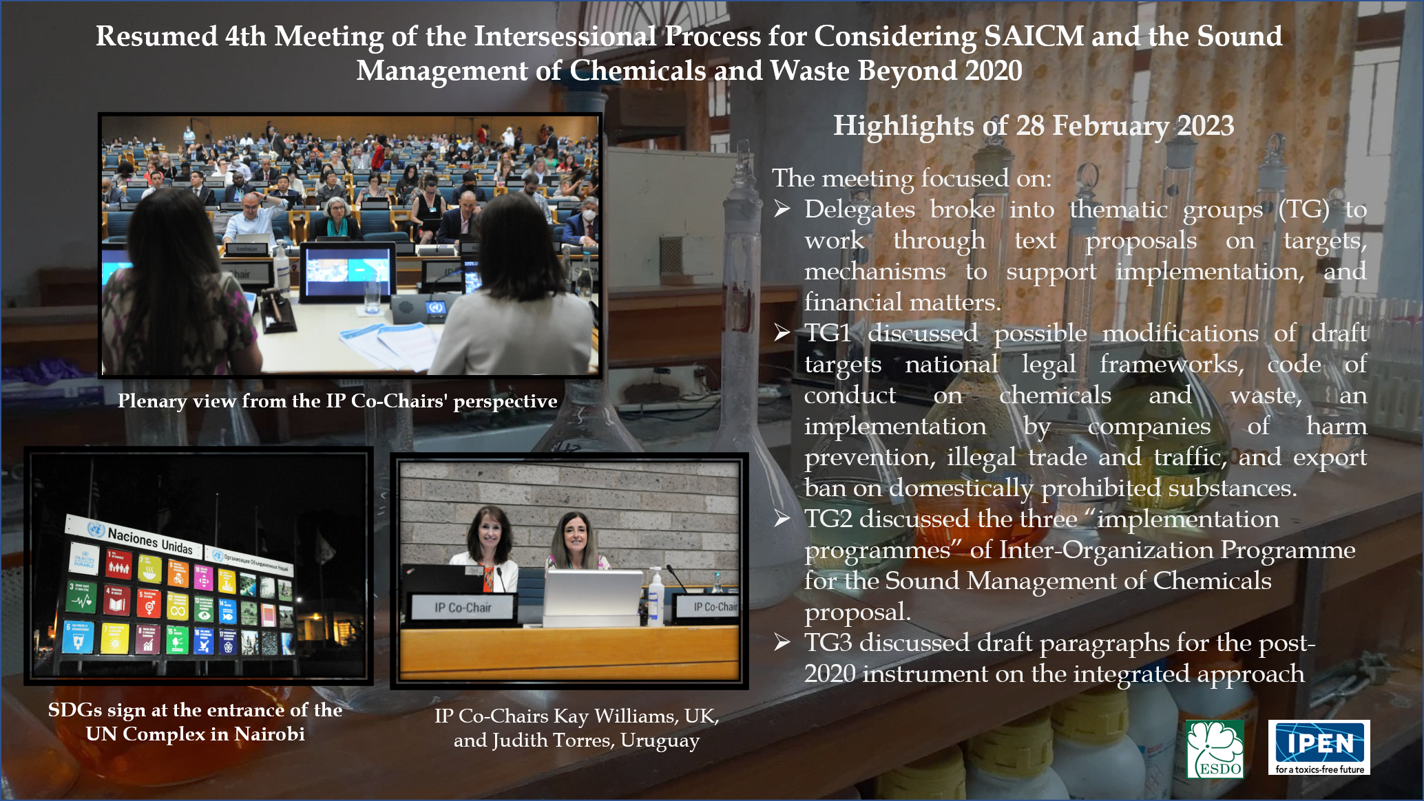 Highlights for 28 February 2023_IP4_SAICM and the Sound Management of Chemicals and Waste Beyond 2020