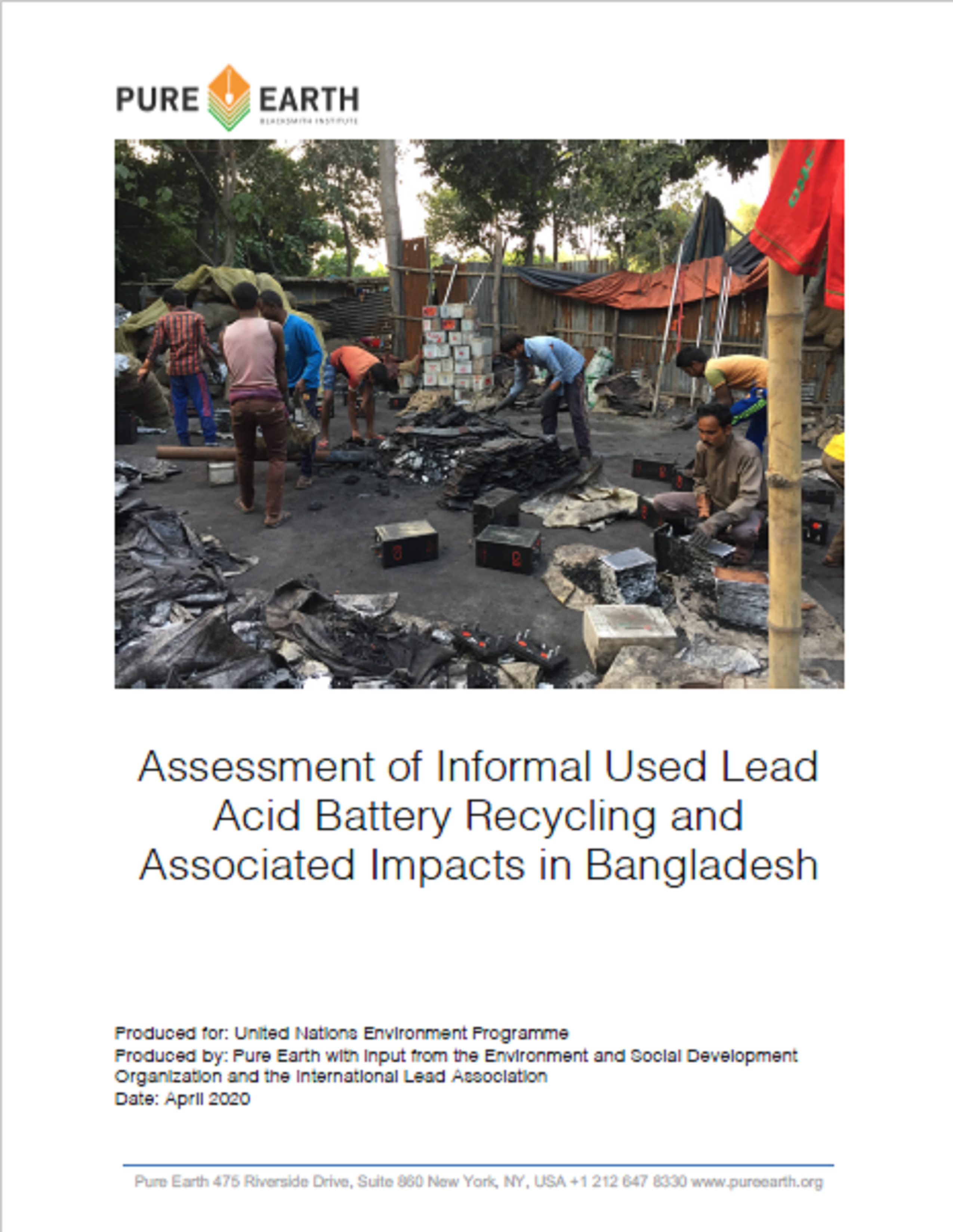 Report on – Assessment of Informal Used Lead Acid Battery Recycling and Associated Impacts in Bangladesh