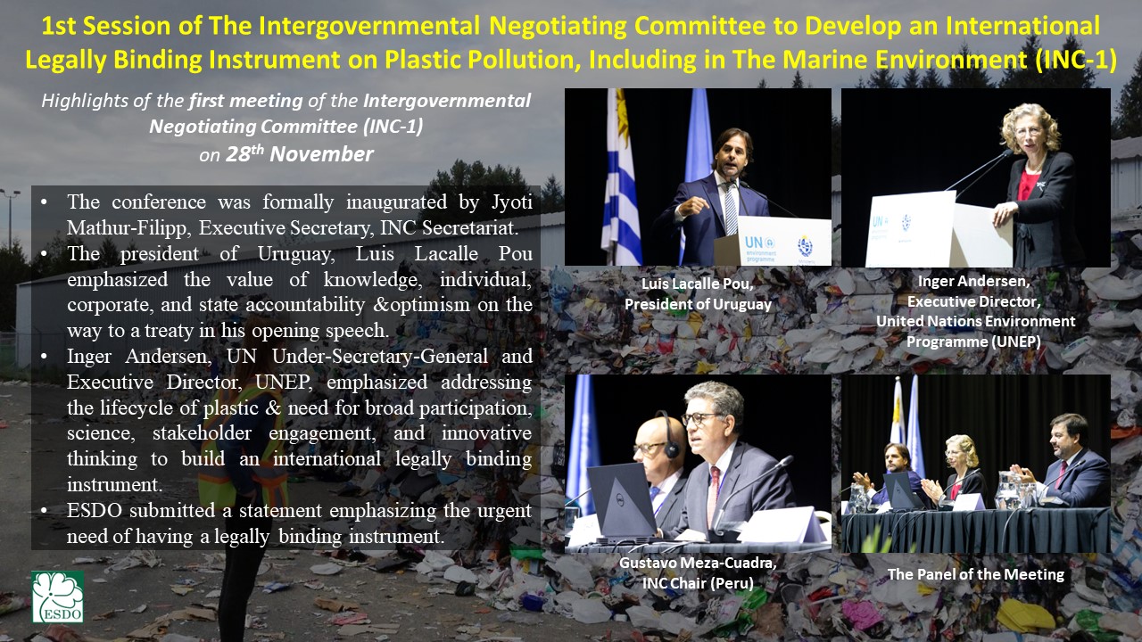 Day 1: International Legally Binding Instrument on Plastics Pollution, including the Marine Environment