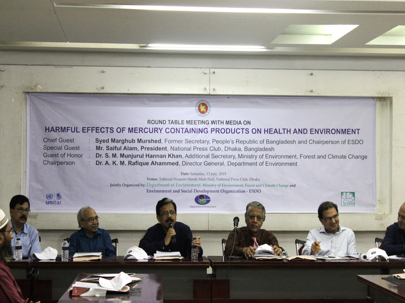 Round table meeting on “Harmful Effects of Mercury Containing Products on Health and Environment”