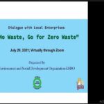 SME Consultation on “No Waste, Go For Zero Waste”