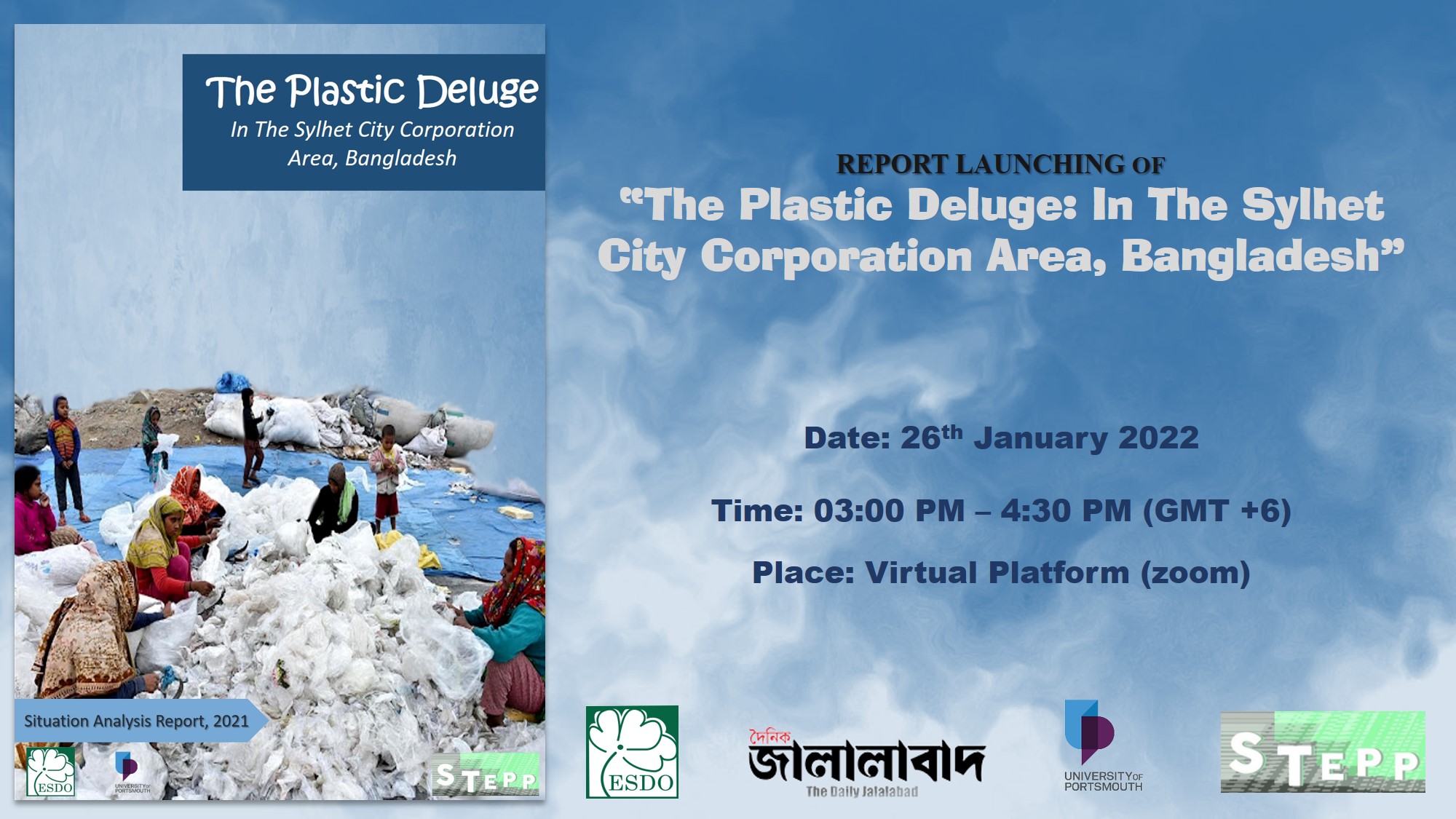 You are currently viewing Report Launching of “The Plastic Deluge: In the Sylhet City Corporation Area, Bangladesh”