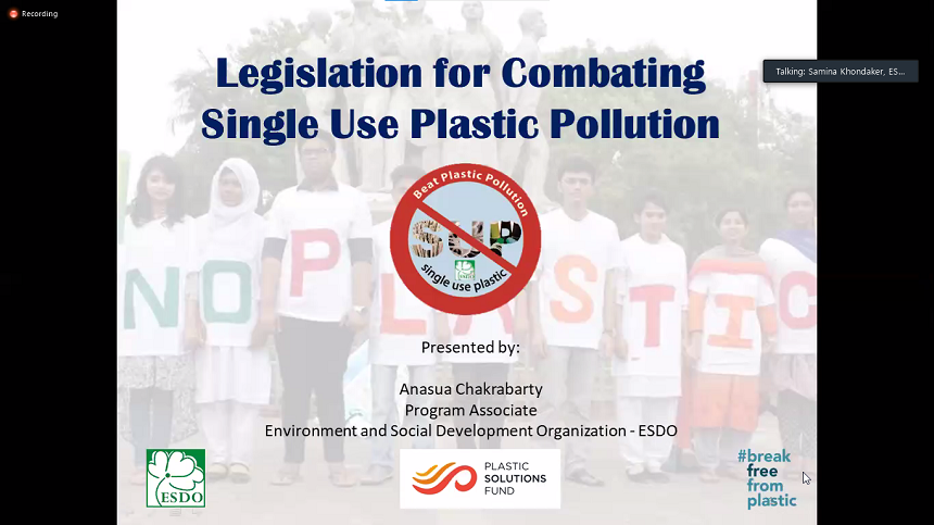 You are currently viewing ESDO Advocates for Ban Single-Use Plastics