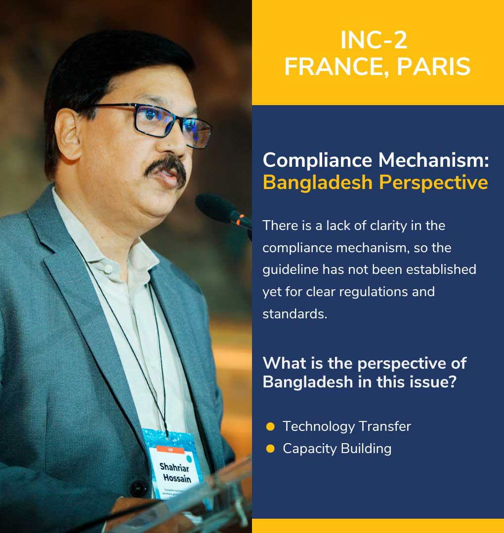 Secretary General Dr. Shahriar Hossain and Executive Director Siddika Sultana, ESDO participated in INC-2 in Paris, France.