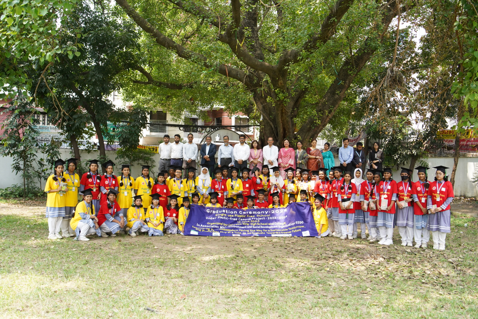 You are currently viewing Graduation Ceremony of Plastic-Free Campus Project: Lalmatia Girls’ High School and College Achieves Milestone!